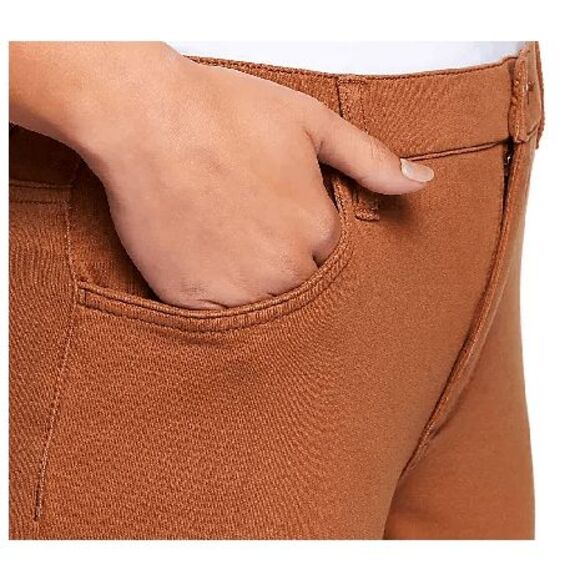 Denim & Co Womens 26W Regular Denim Boot Cut Jeans Dark Olive Comfy Knit NWT - Picture 7 of 7